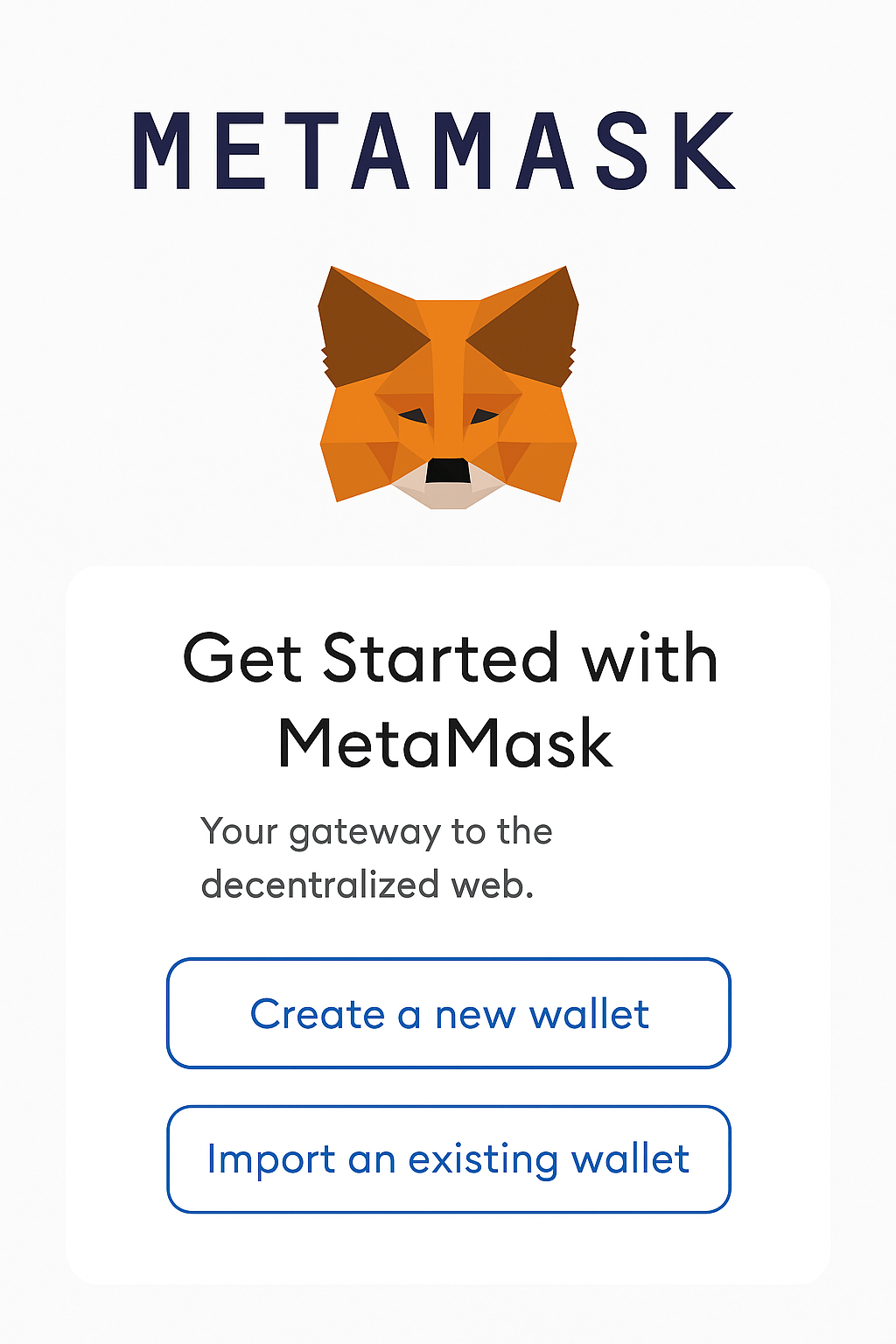 MetaMask Wallet Setup