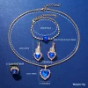 Glamorous Rhinestone Quartz Watch & Jewelry Set – 6-Piece Luxury Gift Collection - Image 2